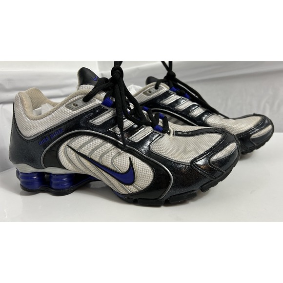 Nike Women's Shox Navina 356918 150 White Concord Purple Black Size 7.5 - Picture 2 of 13